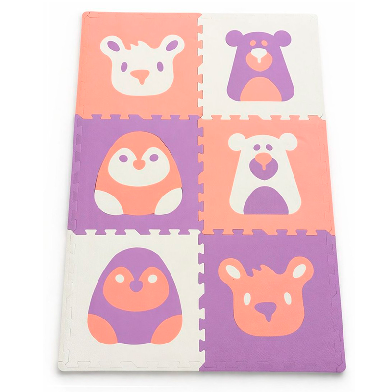 Pack De 6 Alfombras Goma Eva Piso Puzzle Antigolpes 60x60cm