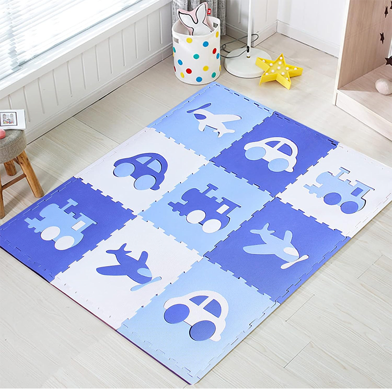 Pack De 9 Alfombras Piso Puzzle Goma Eva Antigolpes 60x60cm