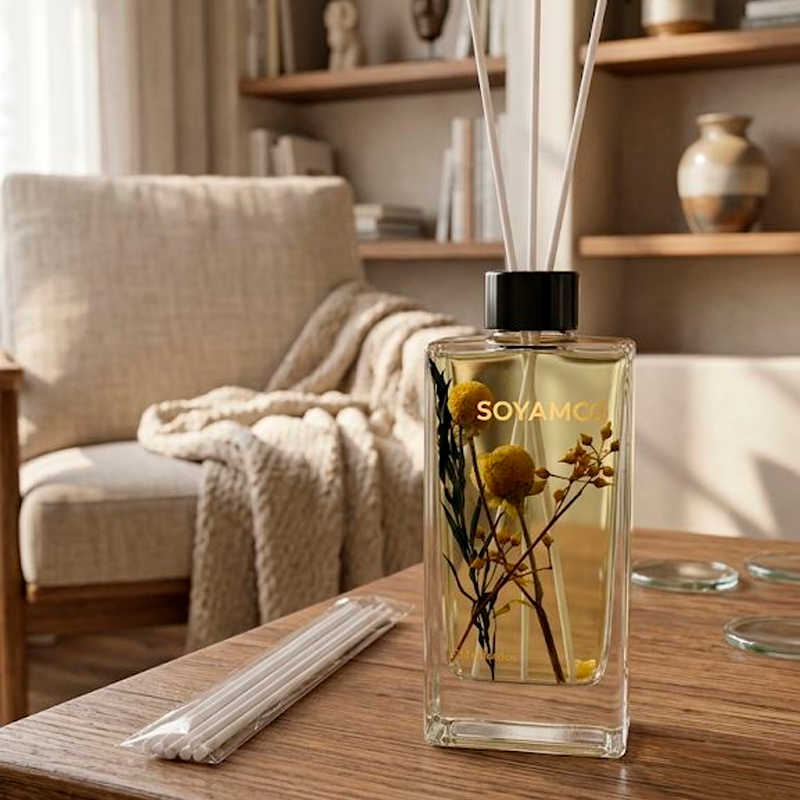 Difusor Ambiental Perfume De Varilla 130ml Ebony Rose Bambú