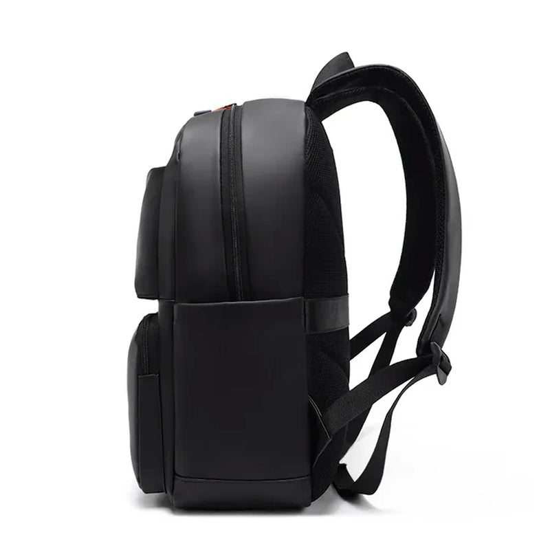 Mochila de Hombro Multifuncional Unisex Bolso Impermeable Color Negro