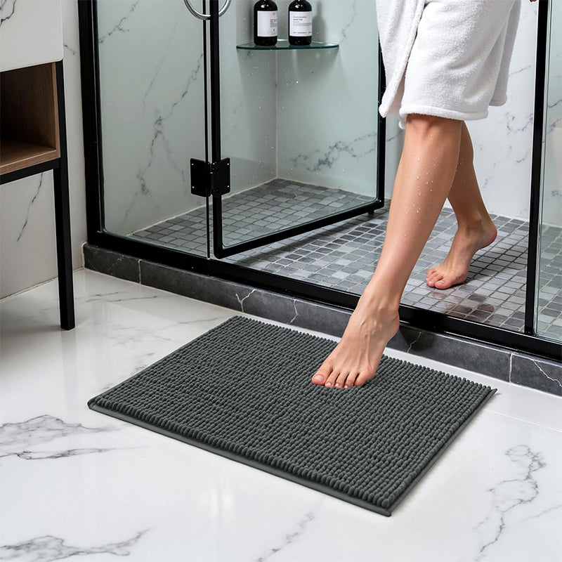 Tapete Alfombrilla De Baño Absorbente Piso Tina Ducha Dormitorio Unicolor