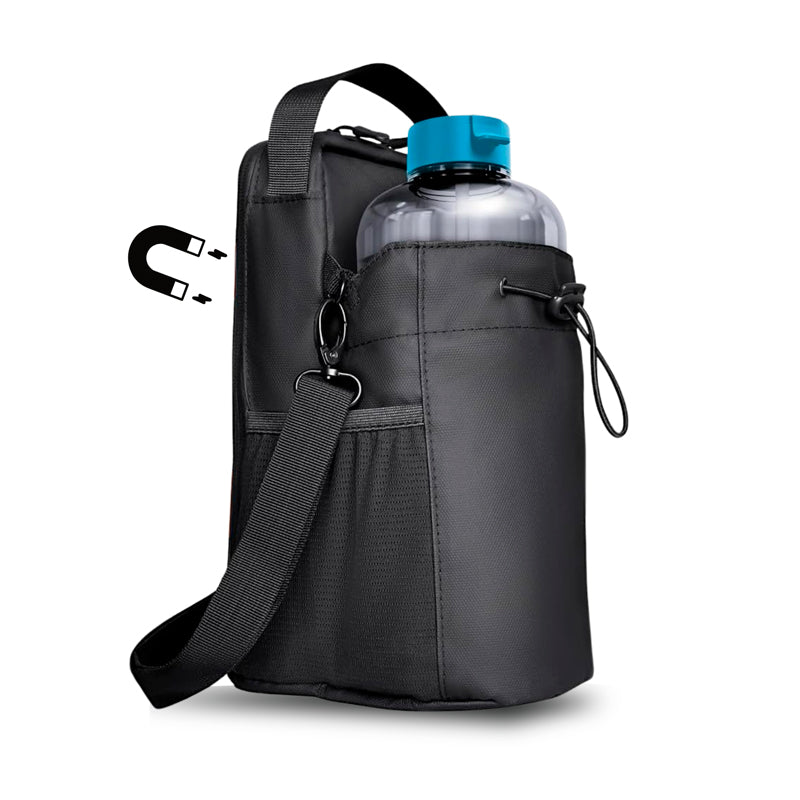 Bolsa Magnética Unisex para Gimnasio Correa Ajustable Soporte de Botella de Agua