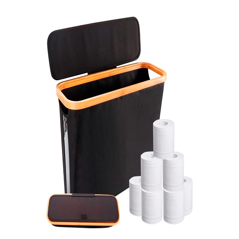 Organizador de rollos de Papel Higienico Contenedor de Almacenamiento para Baño Porta Confort