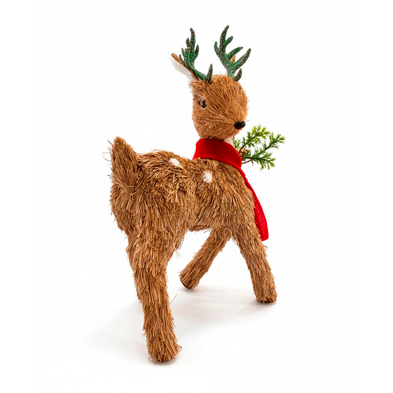 Adorno De Navidad Muñeco Reno Con Piñas Decoracion Navideña Reno