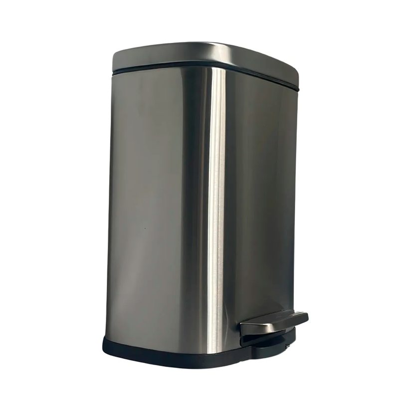 Cubo De Basura 12L Acero Inoxidable Hogar Oficina