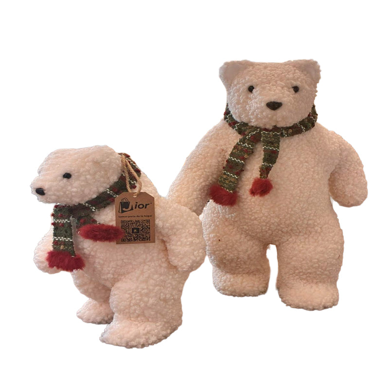Adorno De Arbol De Navidad Oso Peluche Pascuero Navideño