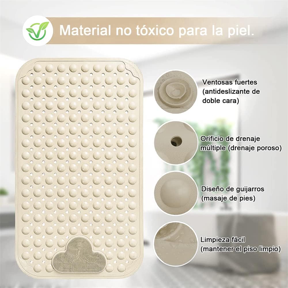 Piso De Goma Antideslizante Tina Ducha Alfombra Bañera Cepil