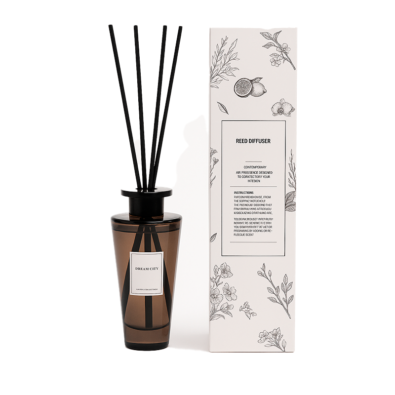 Difusor Varitas 200 Ml Ámbar Madison Difusor Ambiental Perfume De Varillas 200 Ml Aroma Citrus