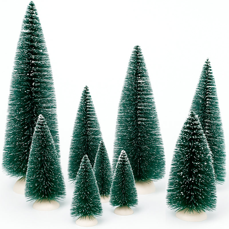 Set 9 Mini Arbol De Navida 9 Pinos Pequeños Decorativo - Verde