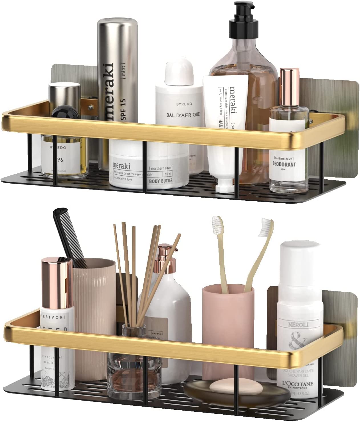 Set de Organizador Estante de Baño Repisa Ducha 2 Und