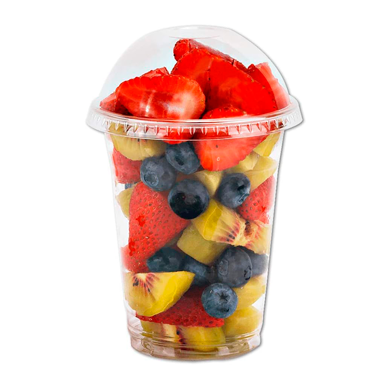 50 Vaso Desechable Plastico Tapa Domo 16oz Vaso Grande 500ml
