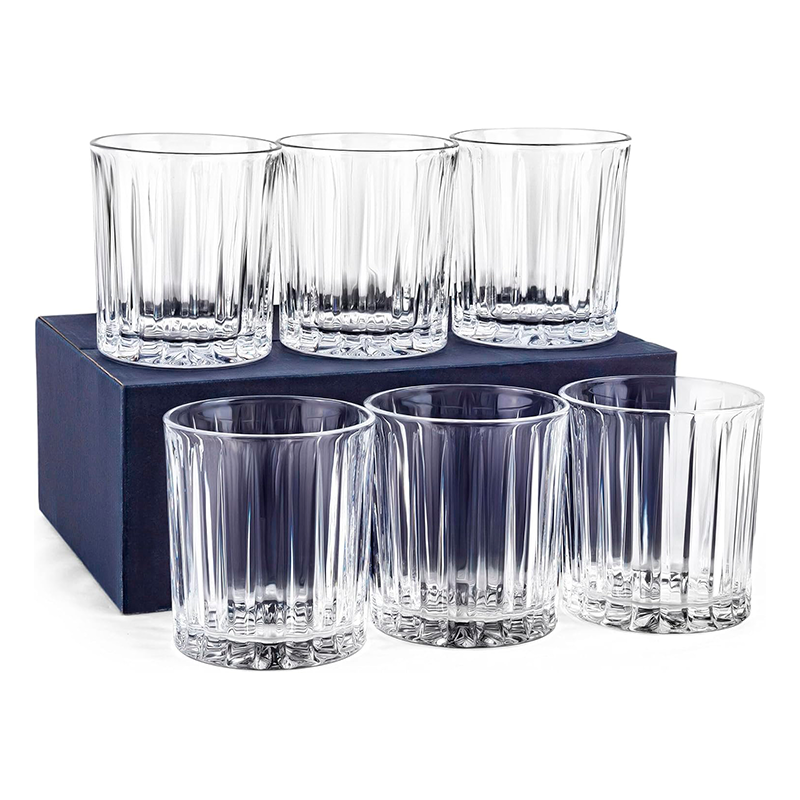 Set 6 Vasos Whisky Timeless Vaso Whiskero Old Fashion 320ml Transparente