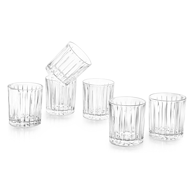 Set 6 Vasos Whisky Timeless Vaso Whiskero Old Fashion 320ml Transparente