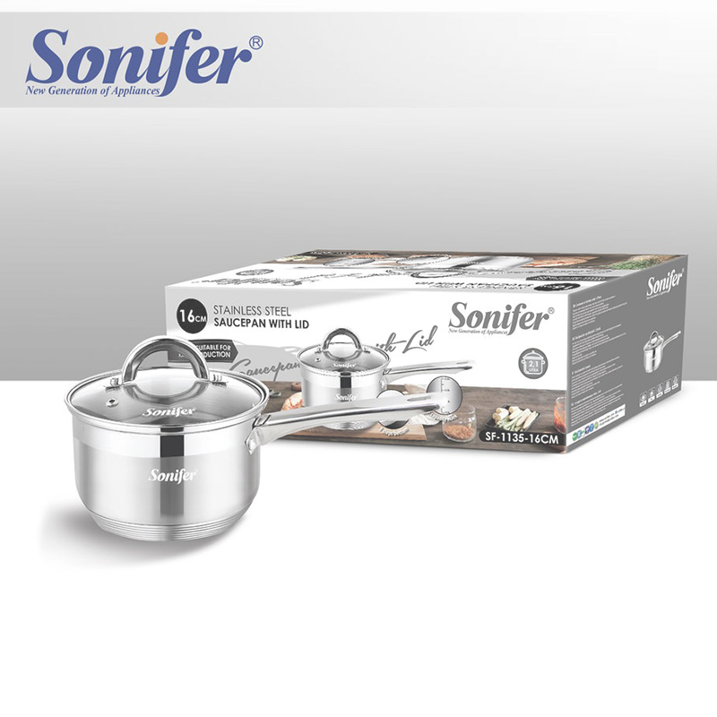 Olla Cacerola Acero Inoxidable 16cm Wakeshome