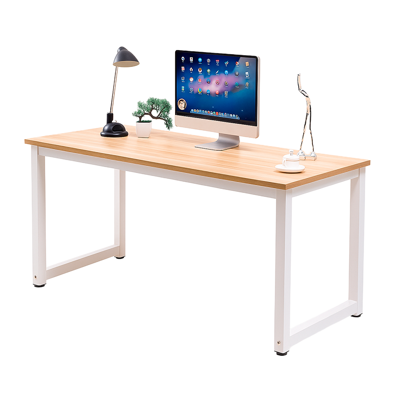 Escritorio De Oficina Grande Mesa De Estudio Moderna Gamer Bambú