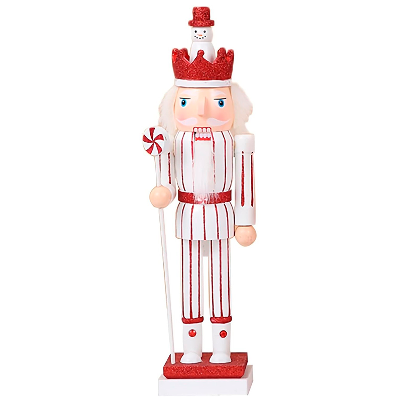 Soldado Cascanueces Navideño Madera Adorno Arbol De Navidad Rojo