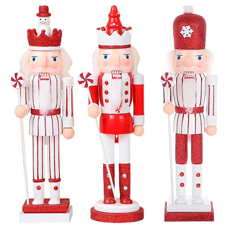 Soldado Cascanueces Navideño Madera Adorno Arbol De Navidad Rojo