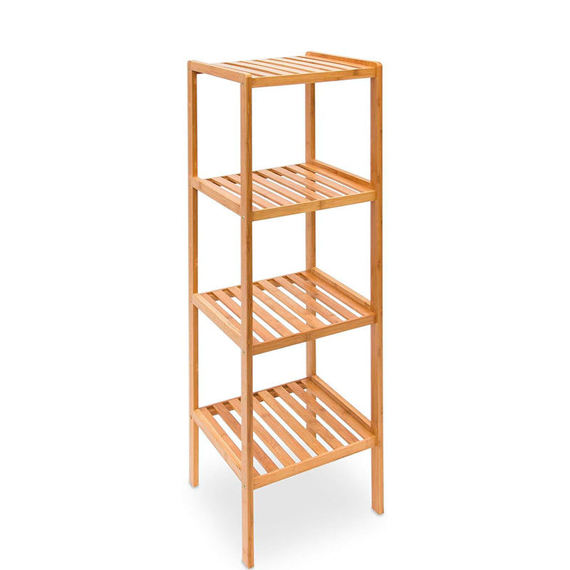 Estante Organizador De Bambu Mueble Para Hogar Cocina Baño Alto 3 y 4 Niveles
