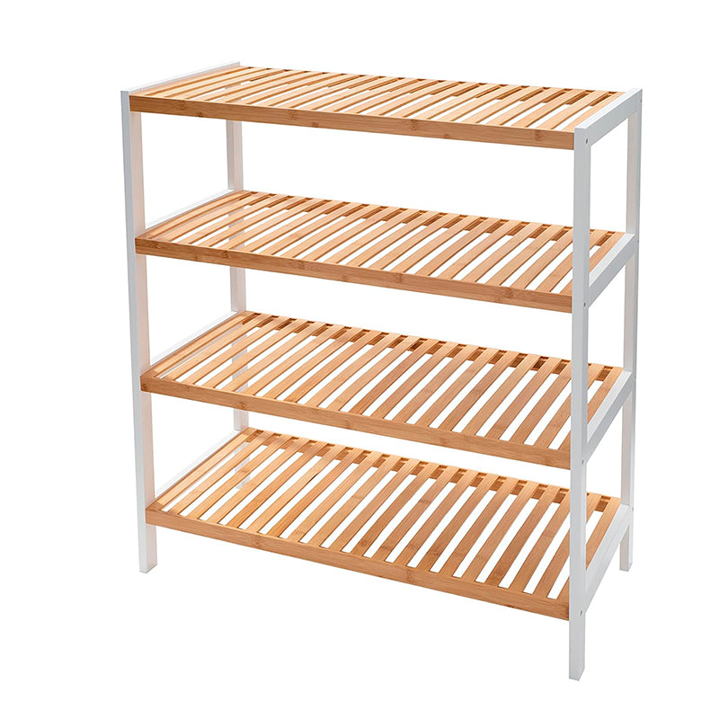 Estante Organizador De Bambu Mueble De Lujo Para Cocina Baño 4 Niveles | Alto 55cm