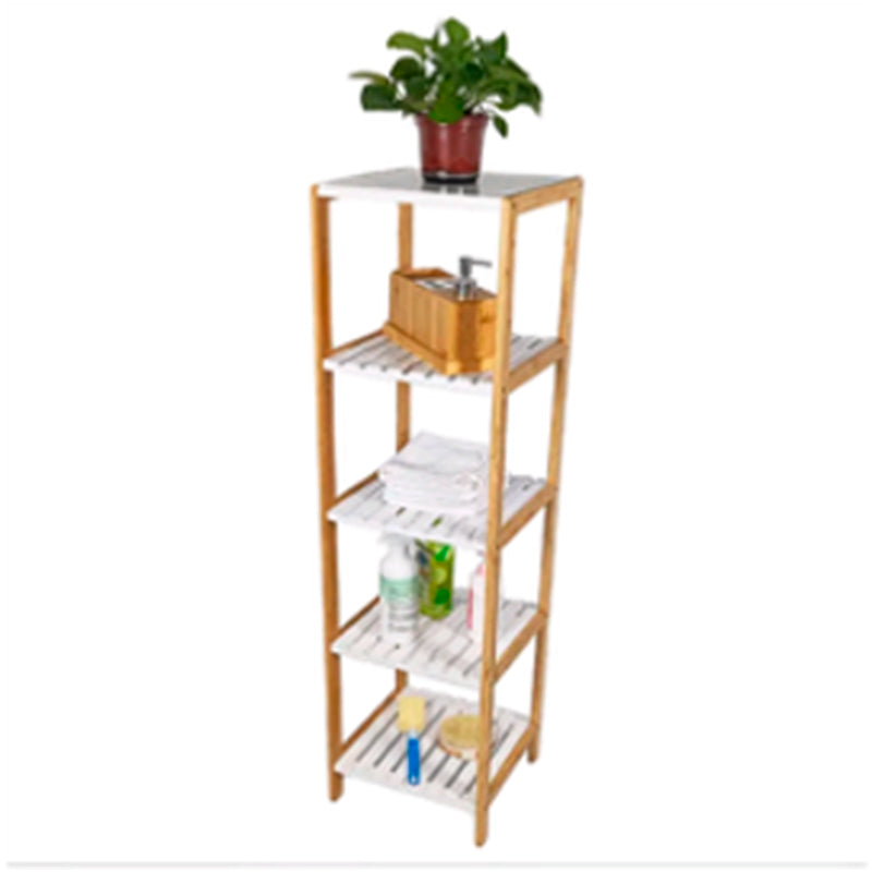 Estante Organizador De Bambu Mueble De Lujo Para Cocina Baño 5 Niveles | Alto 140cm