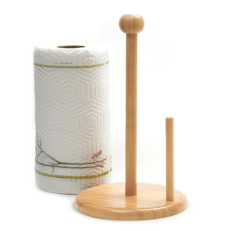 Portarollos Nova De Madera Soporte Toallas De Papel De Pie