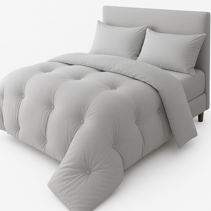 Plumón Invierno Algodón Microfibra Estilo Nórdico Soporta Frío Extremo Suave y Cálido
