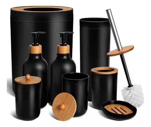 Juego de Accesorios para Baño Set de 9 Piezas