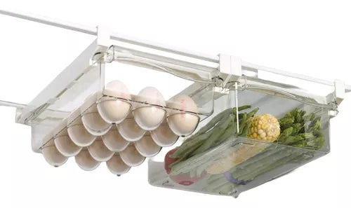 Set 2 Piezas Bandejas Desplegables Organizador Refrigerador