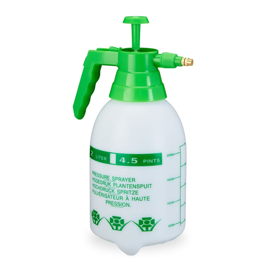 Pulverizador Botella de presión de mano con boquilla ajustable Fumigador de Jardin