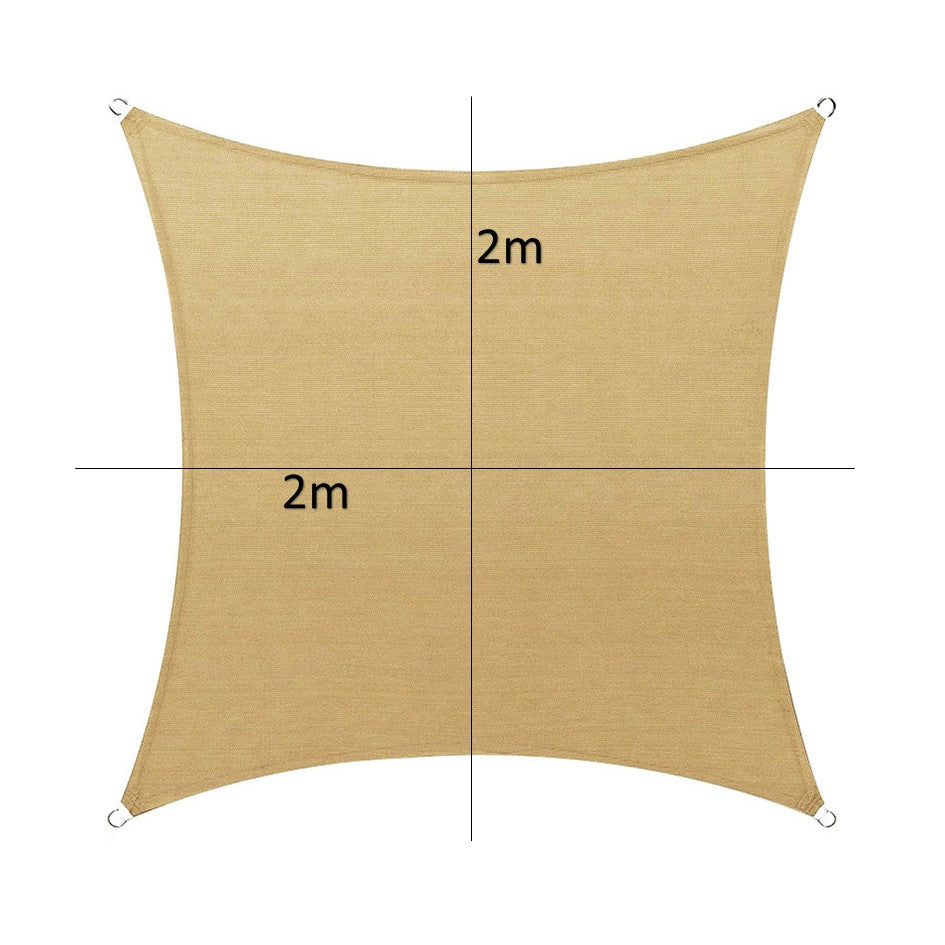 Toldo de Lona Cuadrada Vela para Sombra Parasol Rectangular Permeable