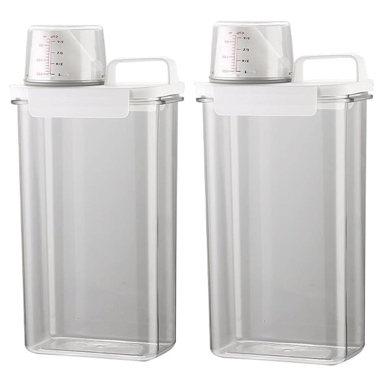 Pack 2 Dispensador de Detergente Organización para Lavandería Set de Contenedores de Detergente 78 oz