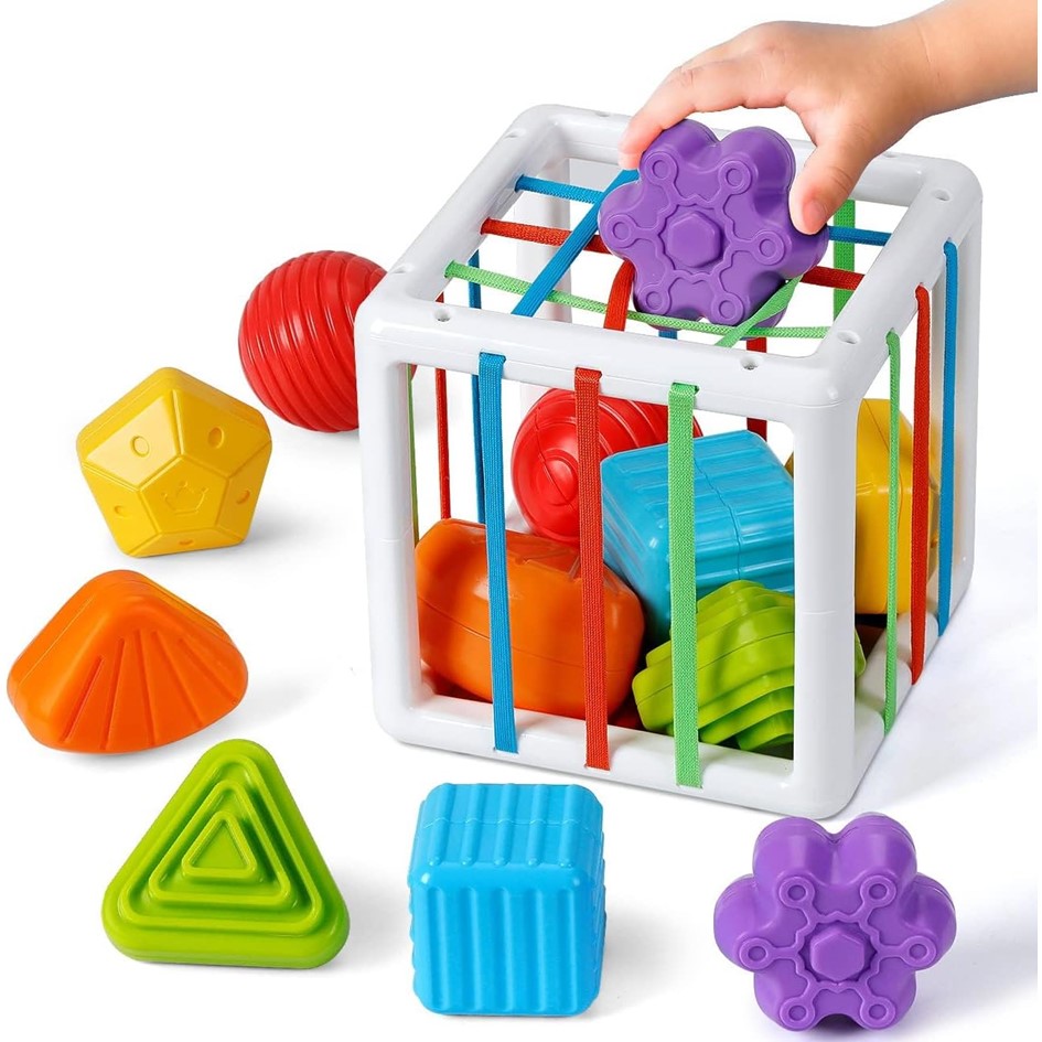 Juego Didáctico Cubo Sensorial Bebe Estimulación Temprana