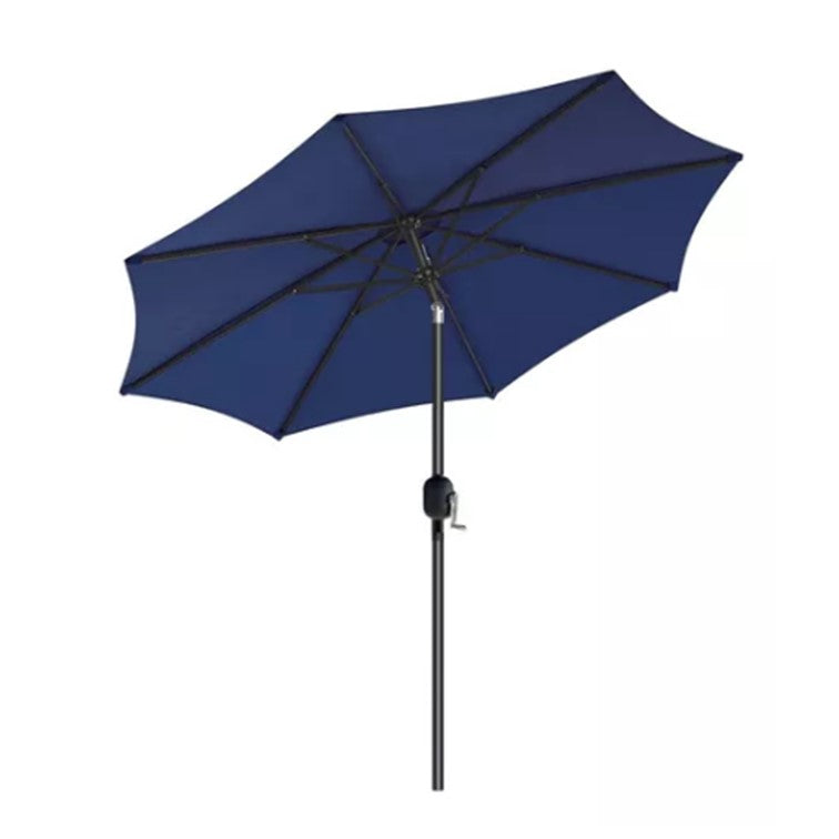 Quitasol 2.7m Plegable Altura Ajustable Playa Anti Rayos Uv