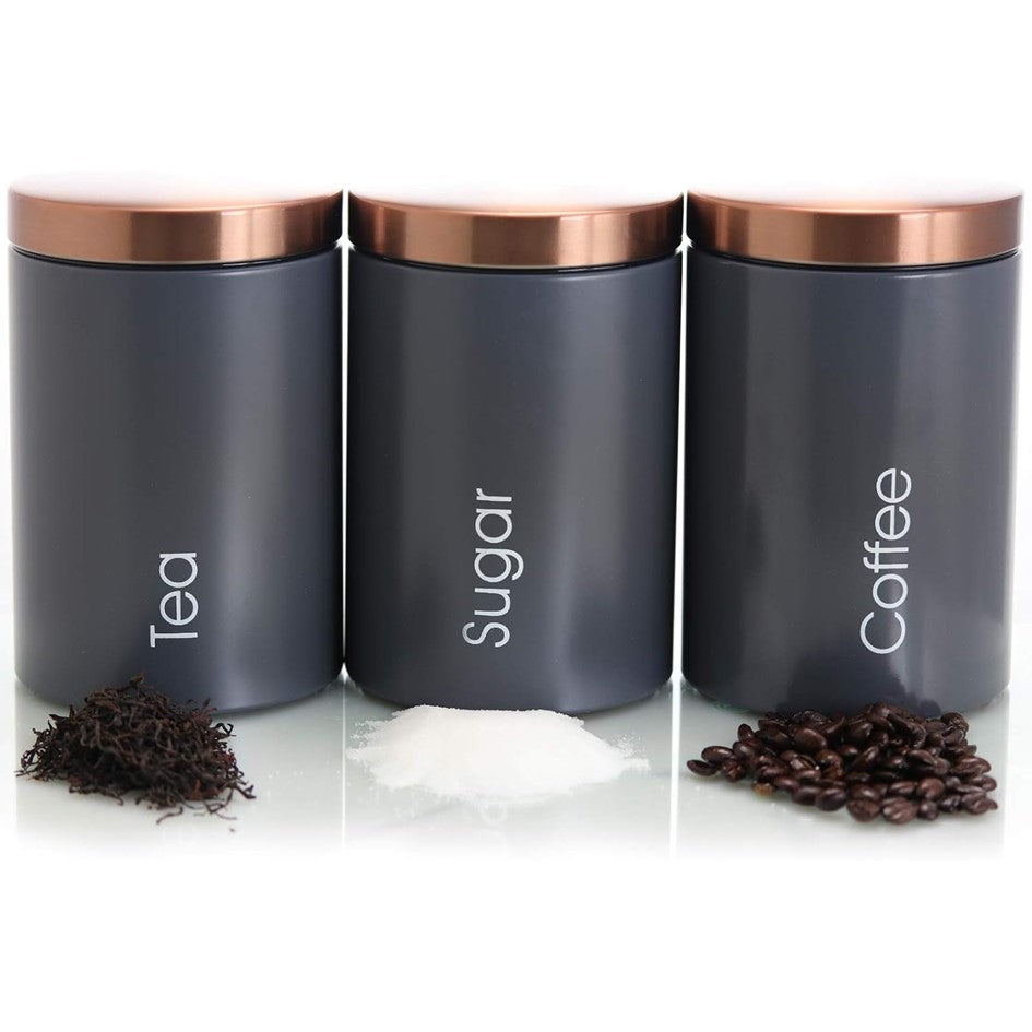 Pack X3 Frasco Hermético Contenedor Cocina Azucar Sal Te