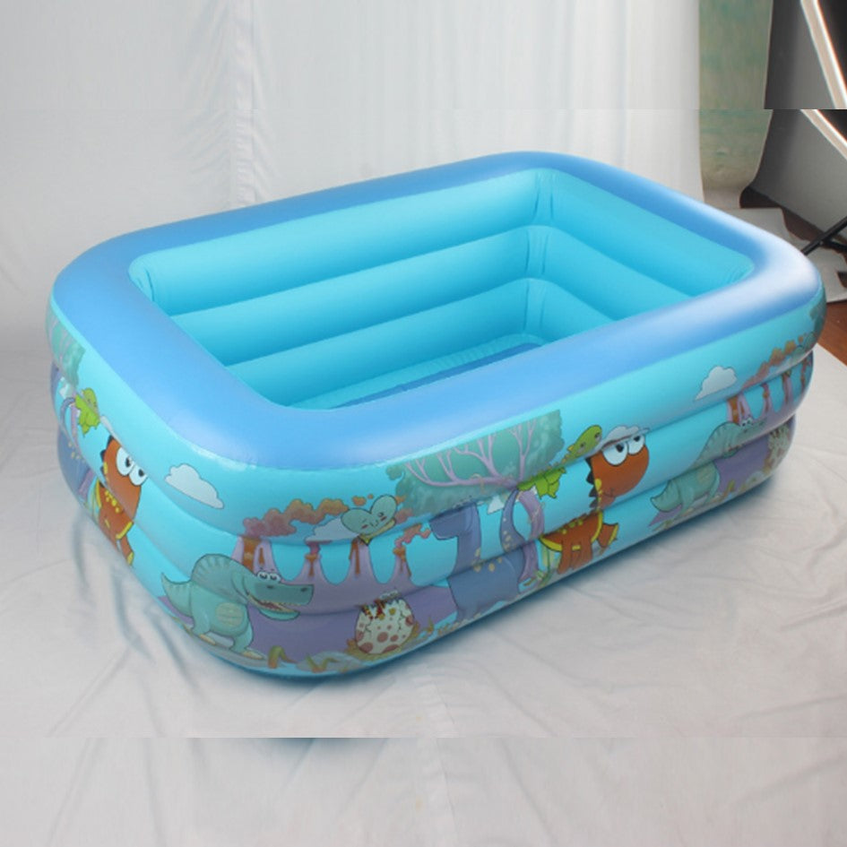 Piscina Inflable Rectangular Dinosaurio Juguete Niño Pequeña