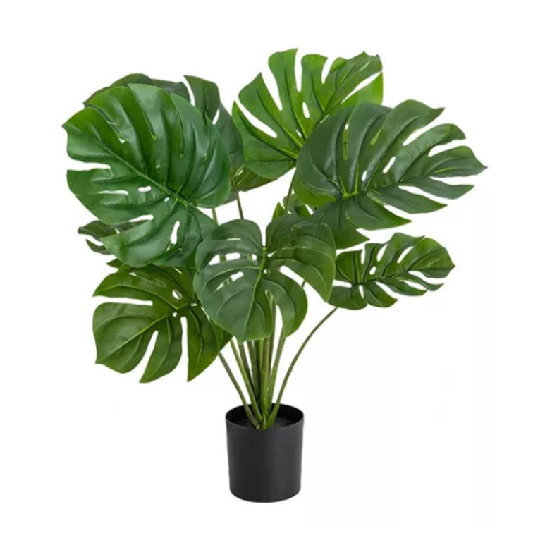 Planta Artificial Con Maceta Monstera 60cm Decoracion Hogar