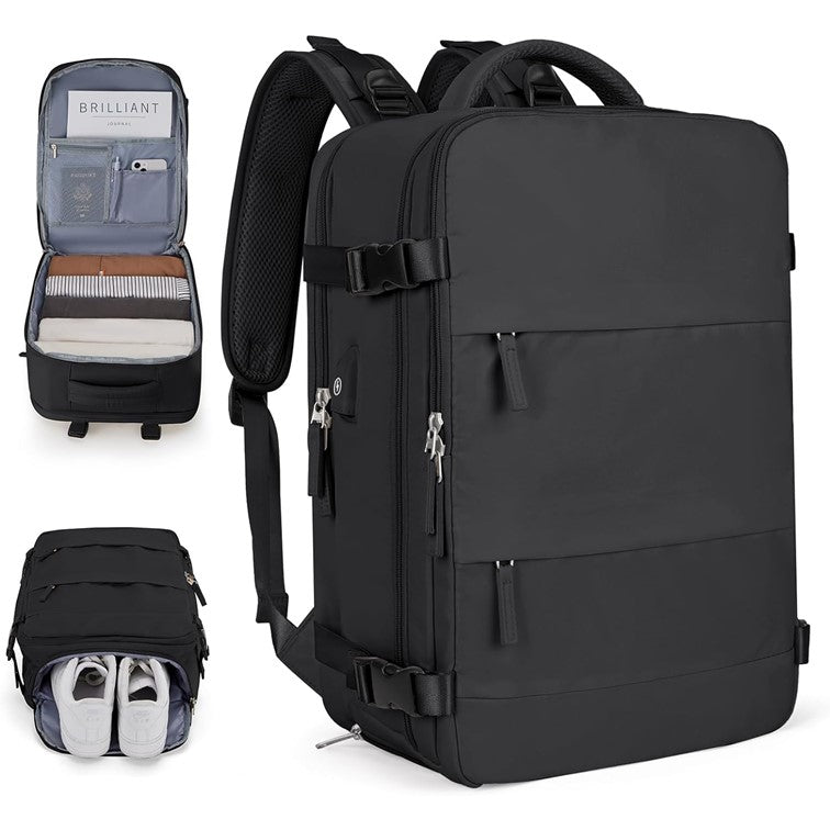 Mochila De Viaje Cabina Avión Impermeable Viral Zapatos Usb