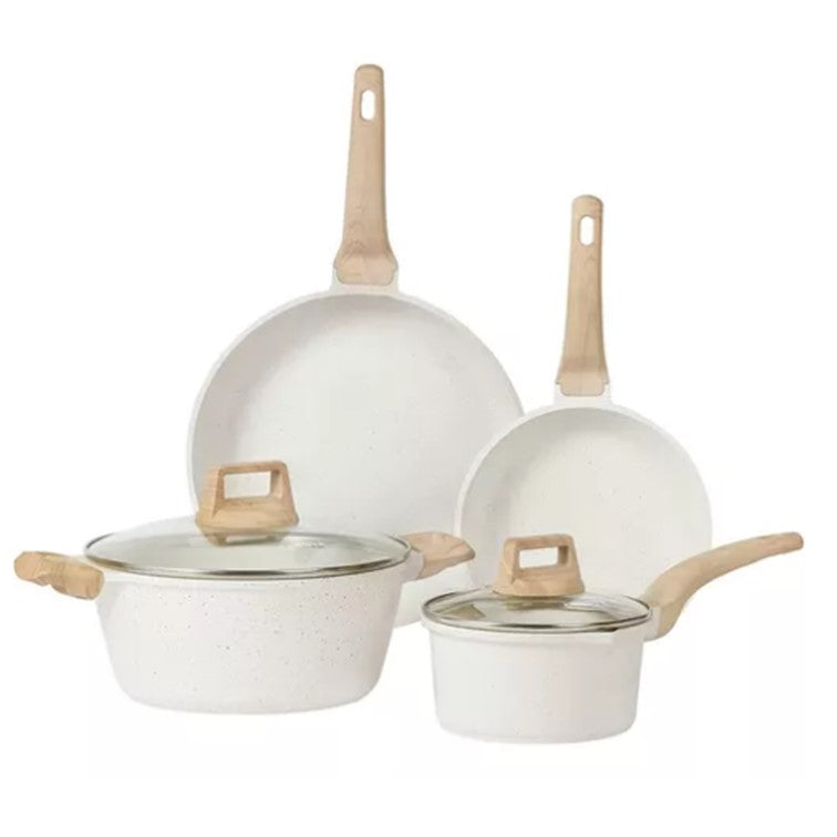 Bateria Cocina 7pzs Antiadherente Granito Profesional Ollas