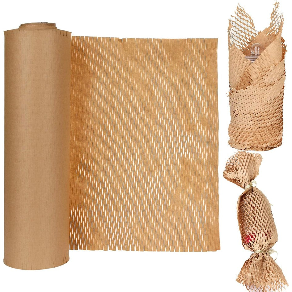 Papel Kraft De Panal Film Embalaje Rollo 50mts Alusa Colmena