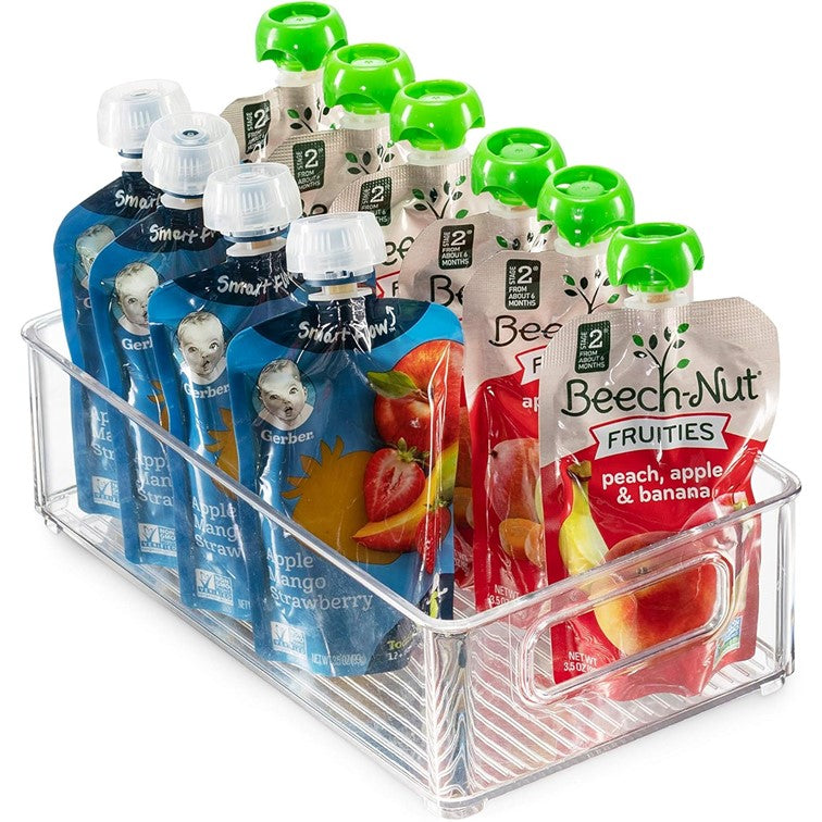 Organizador Para Refrigerador Con Tapa 1 Pieza Bandeja Never Cubo de Almacenamiento