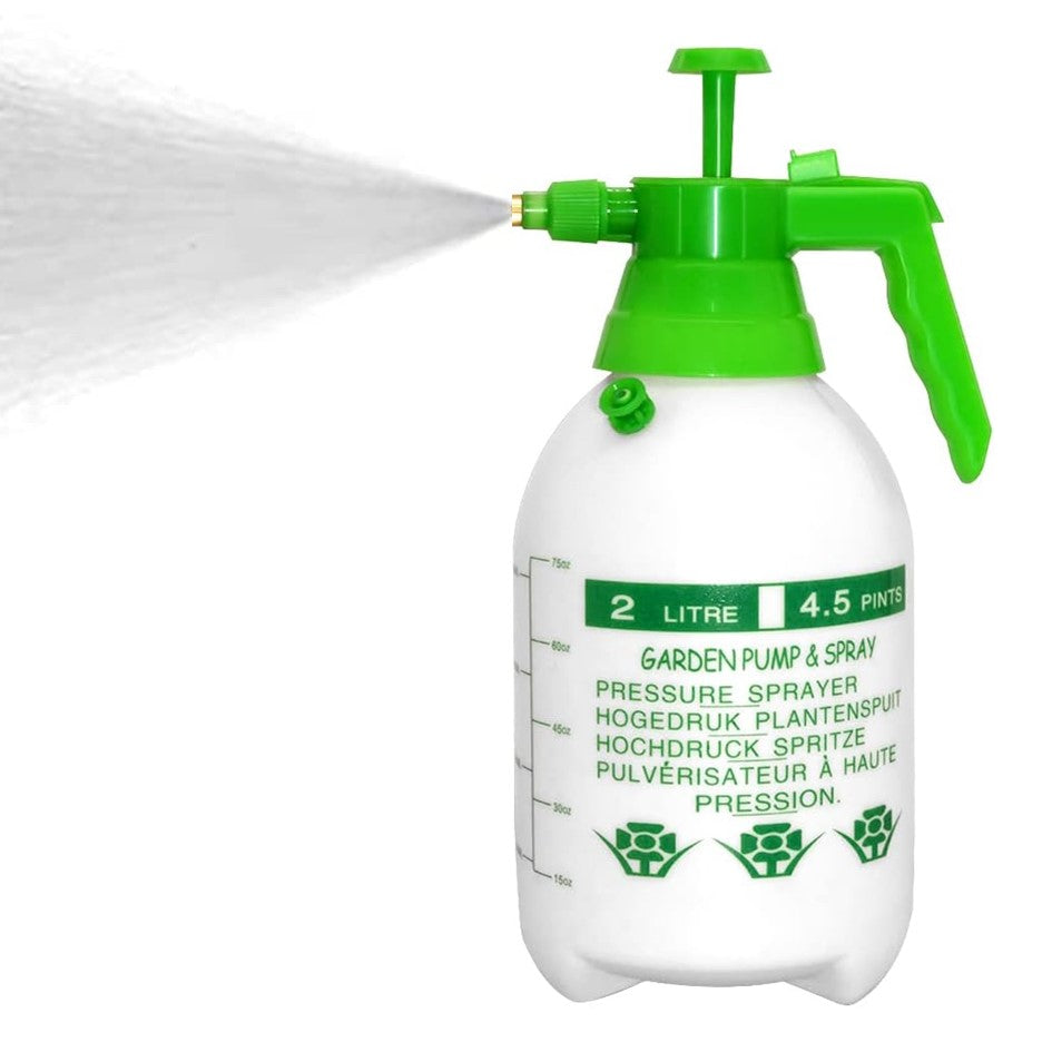 Pulverizador Botella de presión de mano con boquilla ajustable Fumigador de Jardin