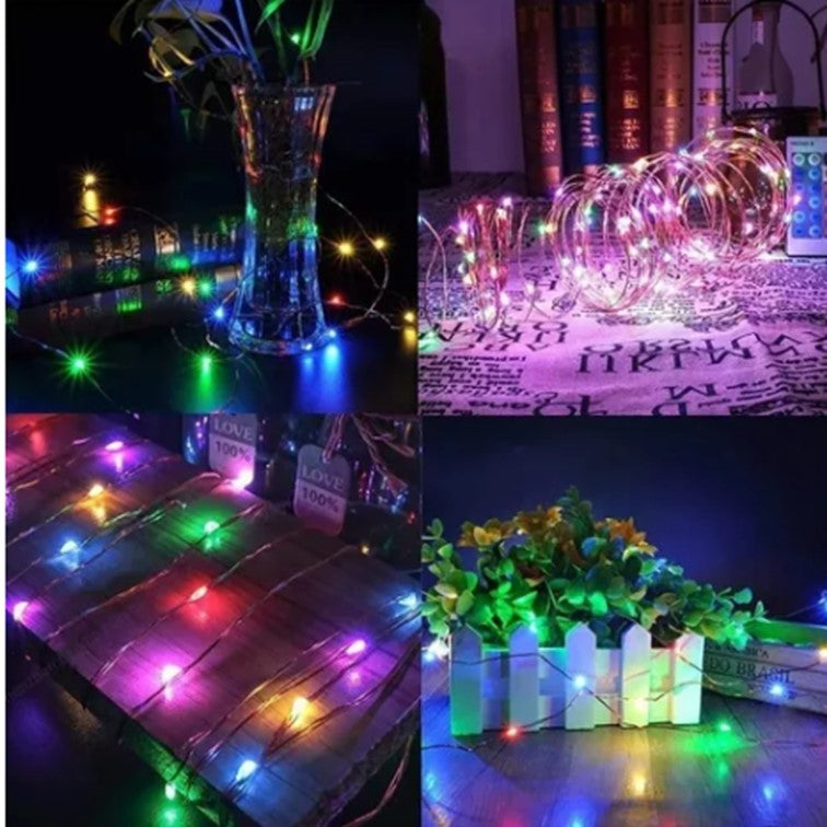Luces Navidad Solar Luz Guirnalda Hada Microled 20metros