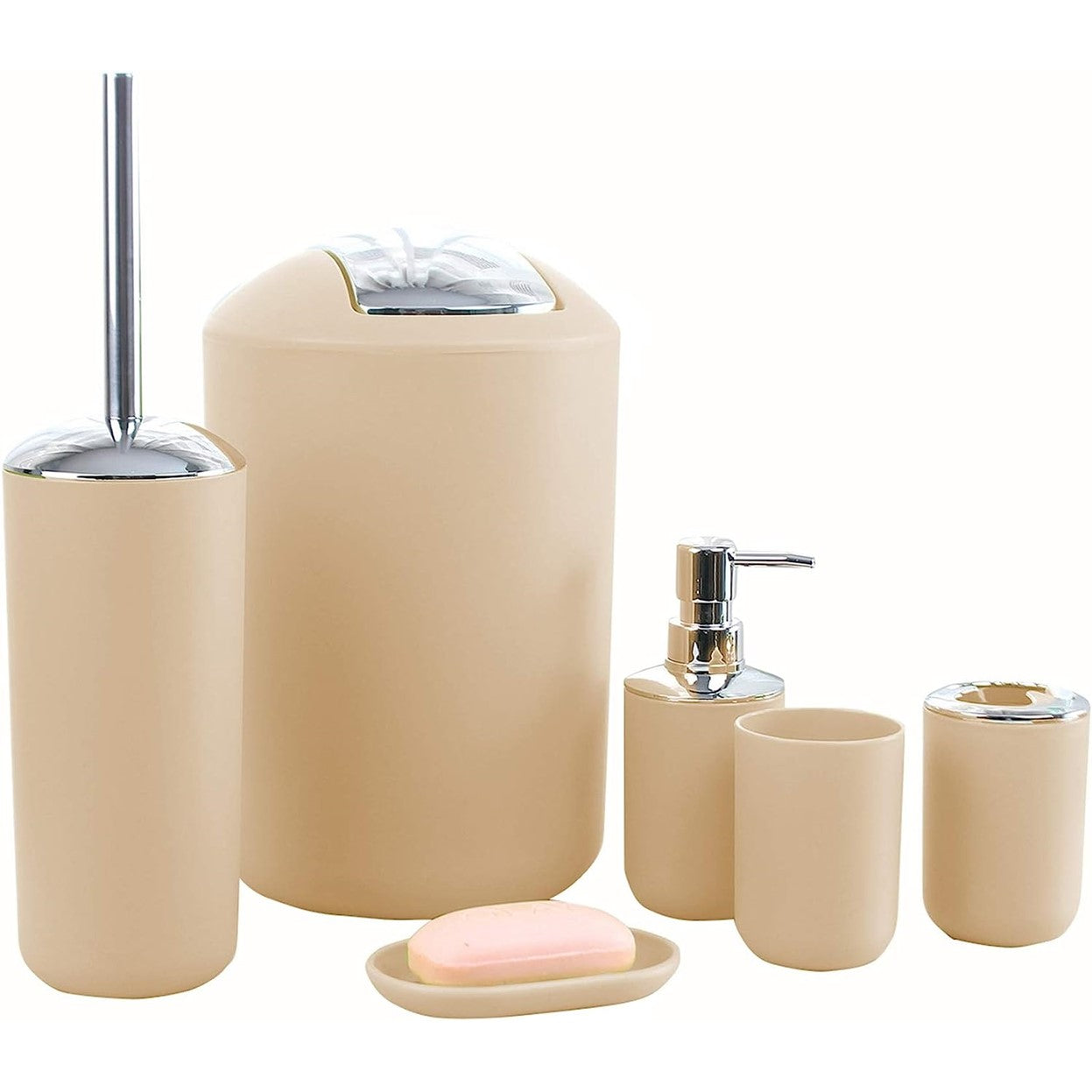 Set Accesorios Para Baño 6 piezas Decoracion Hogar