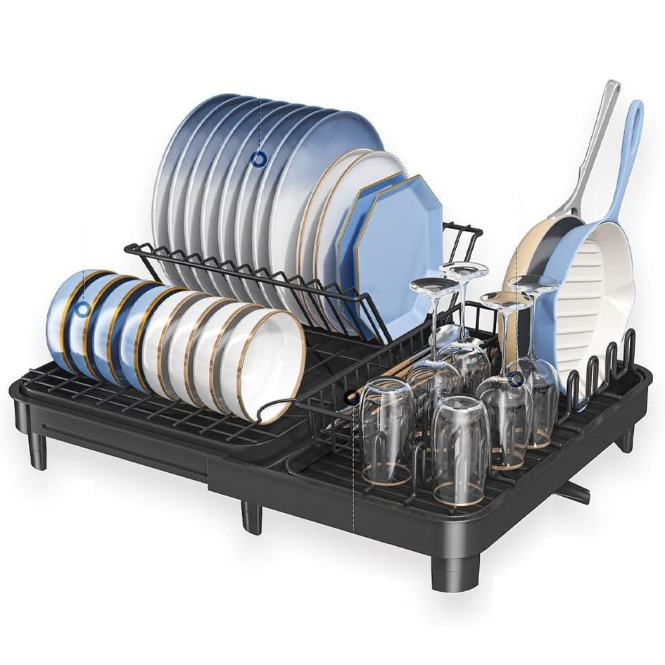 Secaplatos Escurridor Cocina Acero Inoxidable Plegable Loza