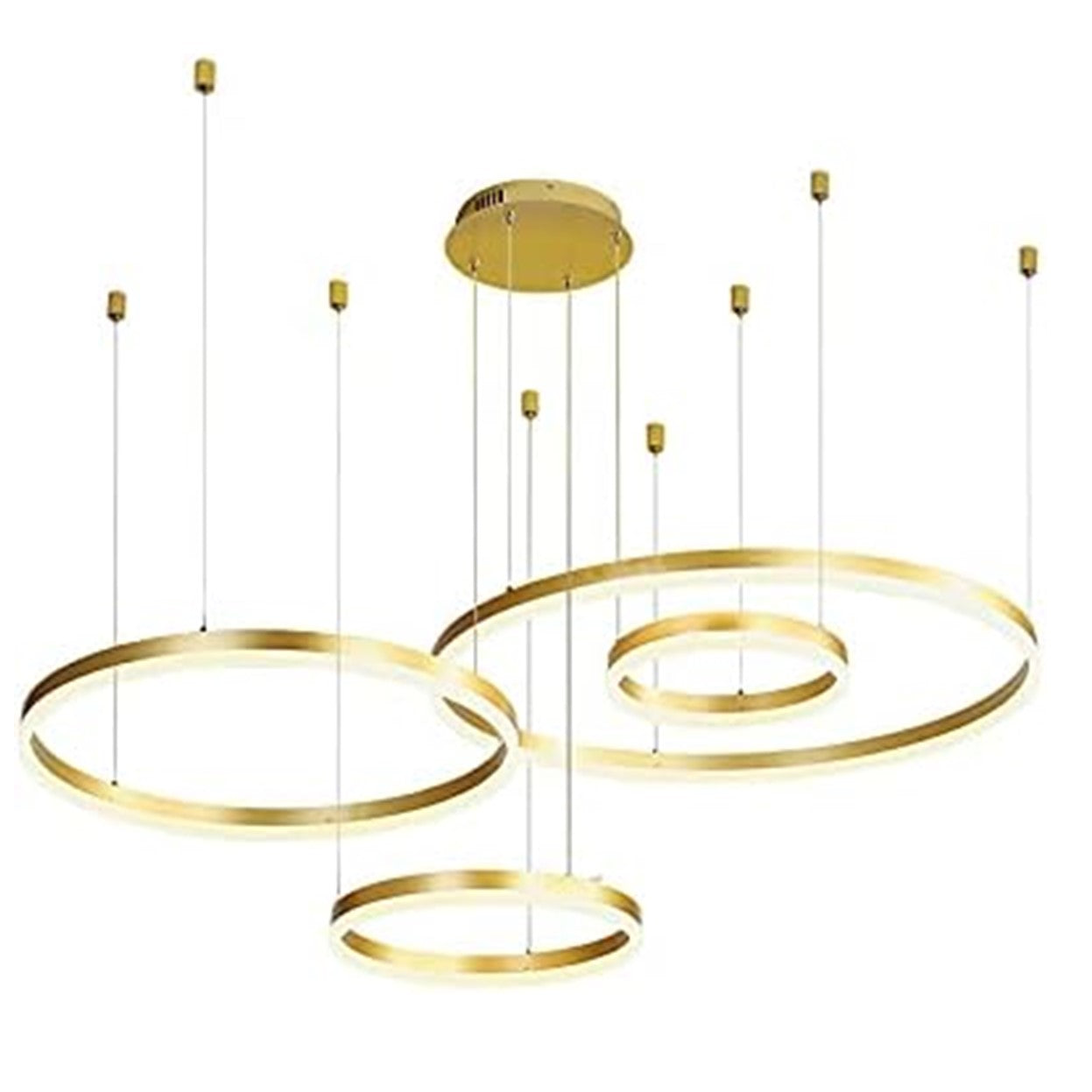 Lampara Colgante Diseño de Aro Luces De Decoracion 4 Anilos LED