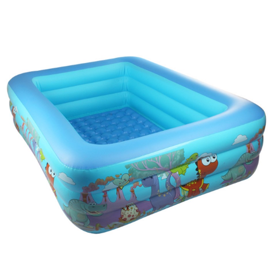 Piscina Inflable Rectangular Dinosaurio Juguete Niño Mediana