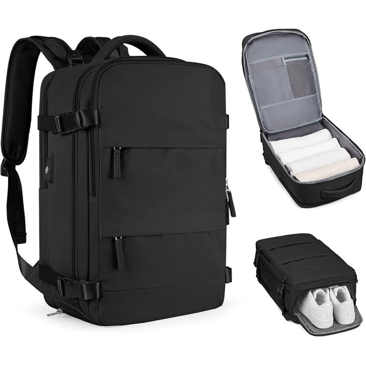Mochila De Viaje Cabina Avión Impermeable Viral Zapatos Usb