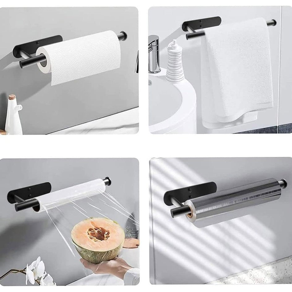 Portarollos Toalla De Papel Nova De Acero Inox Autoadhesivo