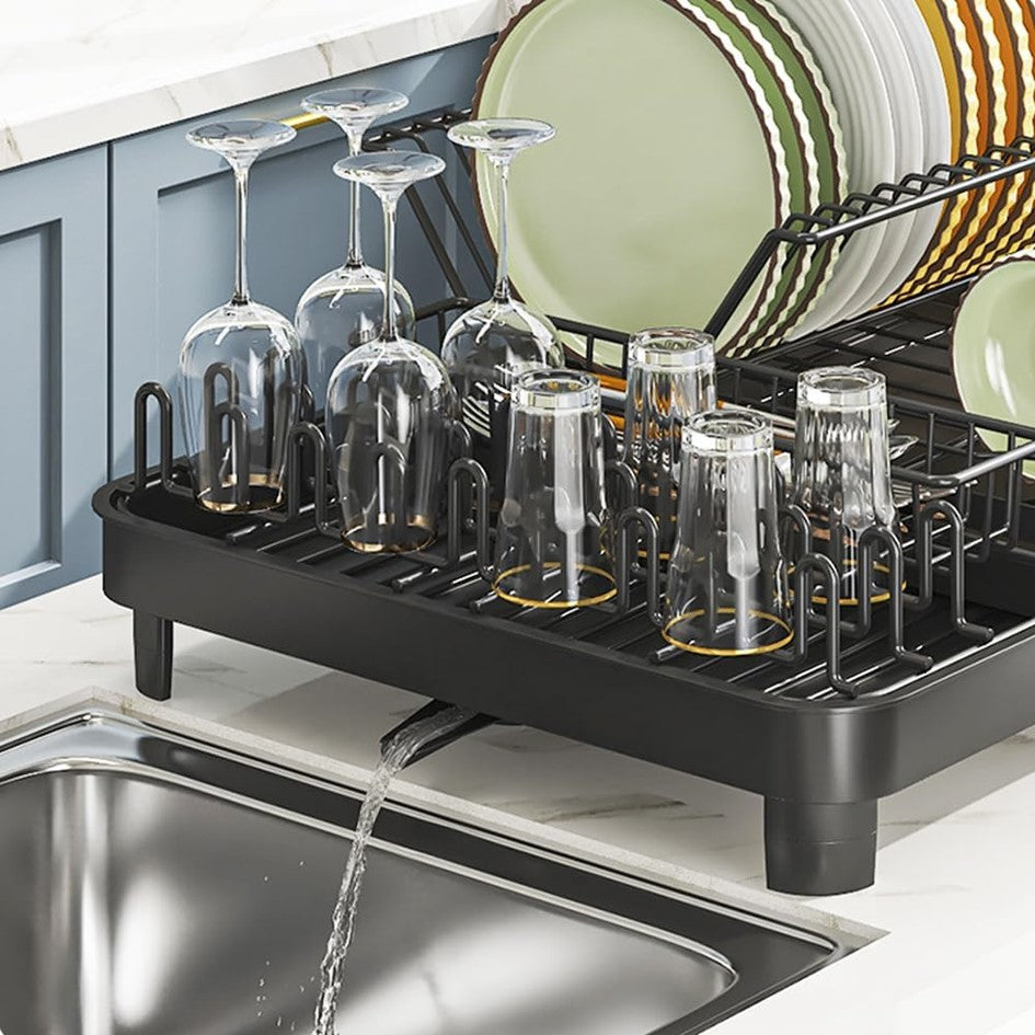 Secaplatos Escurridor Cocina Acero Inoxidable Plegable Loza