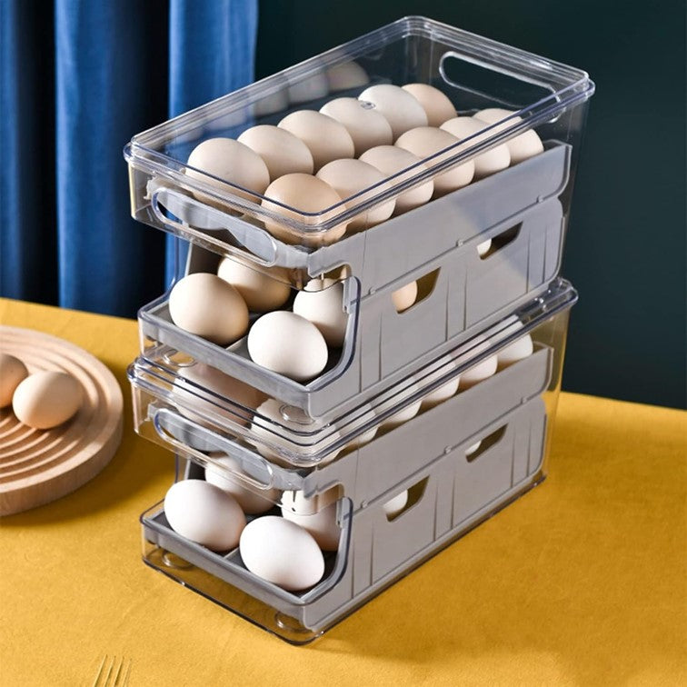 Organizador De Huevos Caja Para 24 Und Huevera Portahuevos